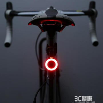 自行車尾燈usb充電山地車燈夜騎公路車騎行高亮創意尾燈裝備配件 99購物節