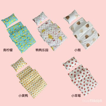 🔥桃園有貨🔥棉花娃娃床品三件套20cm家具公主鋪娃屋配件娜莉小熊枕頭被子床褥 XFGN