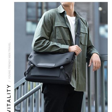 手提電腦包游戲本斜挎包潮酷14寸筆記本16寸女時尚韓版潮男單肩包