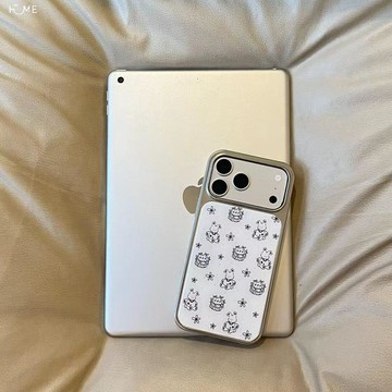 蛋糕小兔適用蘋果16promax/17手機殼iPhone14滴膠11銀框15/12可愛