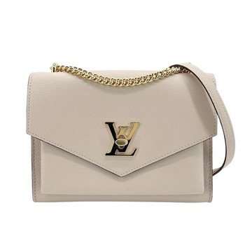 Louis Vuitton Mylockme BB 金鍊掀蓋斜背包（M56137-灰褐） -廠商直送
