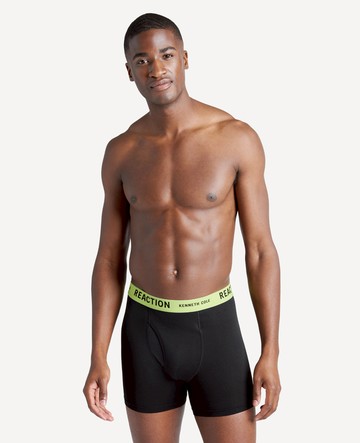 Kenneth Cole | Organic Cotton Stretch Boxer Briefs 3-Pack in Black/PopWB