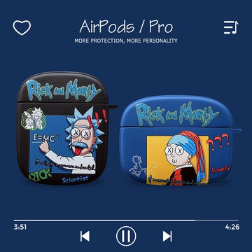 瑞克＆莫帝 Airpods耳機保護套 送掛鉤 矽膠耳機套 蘋果耳機保護套 Airpods pro 1 2 3 耳機保護套