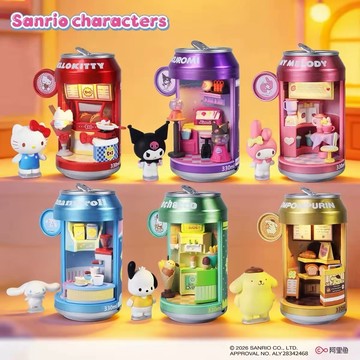 【唐采禮品】盲盒-三麗鷗小汽水甜品商店街-可開燈(1入)-NP-508321