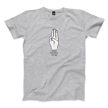 三達德宣示 - 深麻灰 - 中性版T恤