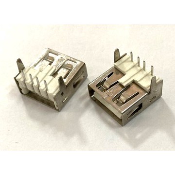 【AI電子】*(40-6)USB接口插座A型公頭/母座/直插90度