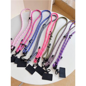 10mm百搭個性手機殼可調節長短掛繩夾片掛脖耐用可背帶斜挎鏈戶外