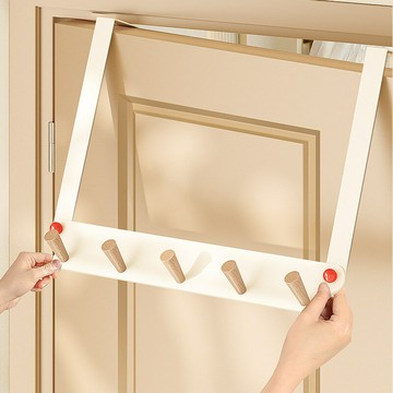 門後掛鉤臥室免打孔創意門上掛衣架玄關收納衣服掛架 雙11全館免運