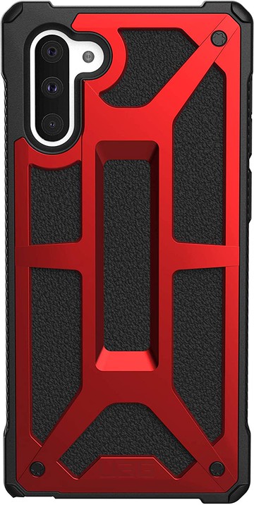 【美國代購-現貨】UAG 專為三星 Galaxy Note10 Plus 設計 [7 寸]  軍用防摔手機殼 紅黑色