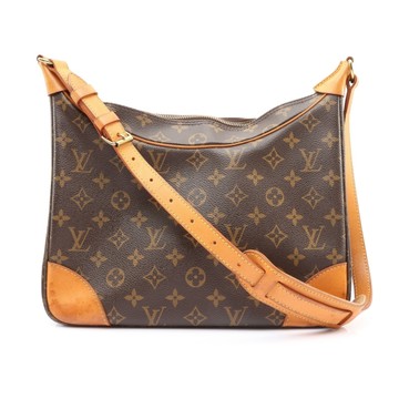 LOUIS VUITTON LV 路易威登 Boulogne 30 肩背包 棕色 原花帆布 M51265 【二手名牌BRAND OFF】