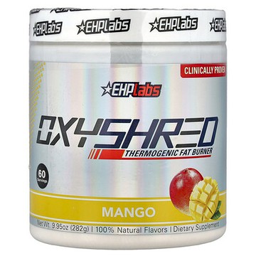 EHPlabs, OxyShred，生熱燃脂劑，芒果味，9.95 盎司（282 克）