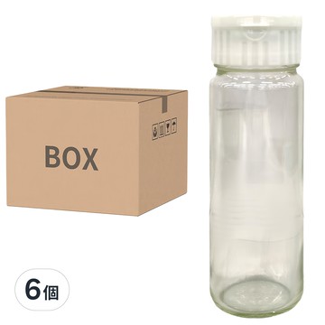 TAIWANGLASS 台灣玻璃 梅酒瓶/玻璃瓶 900cc  直徑7.5 x 高27cm 含蓋  6個