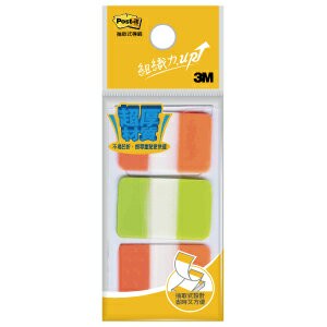 3M 686-1 亮橙+亮綠超厚材質耐用標籤25×38mm