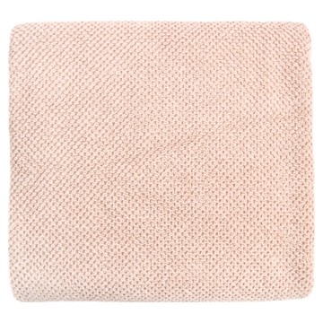 HOLA 和樂家居 奧可利雙色紗竹纖維混紡風格浴巾 140 x 78 x 0.4cm 600g  粉色  1條