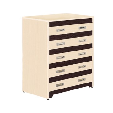 Birdie南亞塑鋼-洛娜3尺塑鋼五斗櫃/五抽屜收納櫃/置物櫃(白橡色+胡桃色)-91x60x116cm