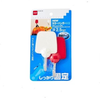 NITOMS 日本彩色黏著式金屬掛勾2入