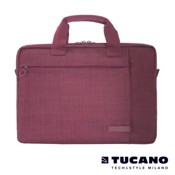 TUCANO SVOLTA 11-12吋都會風尚手提側背包- 酒紅