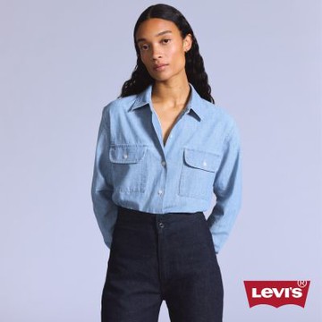 Levi s BLUETAB Chambray 輕磅丹寧雙口帶牛仔襯衫 女生上衣 人氣新品