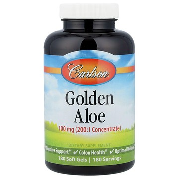 Carlson, 金蘆薈，100 毫克，180 粒軟膠囊