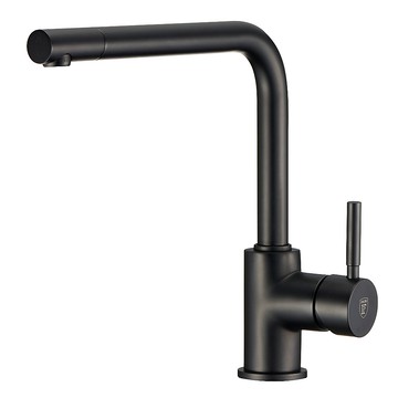 【大巨光】日本陶瓷心霧黑廚房檯面單槍水龍頭(KD-020MB)/(AB-KD-020MB)無鉛版