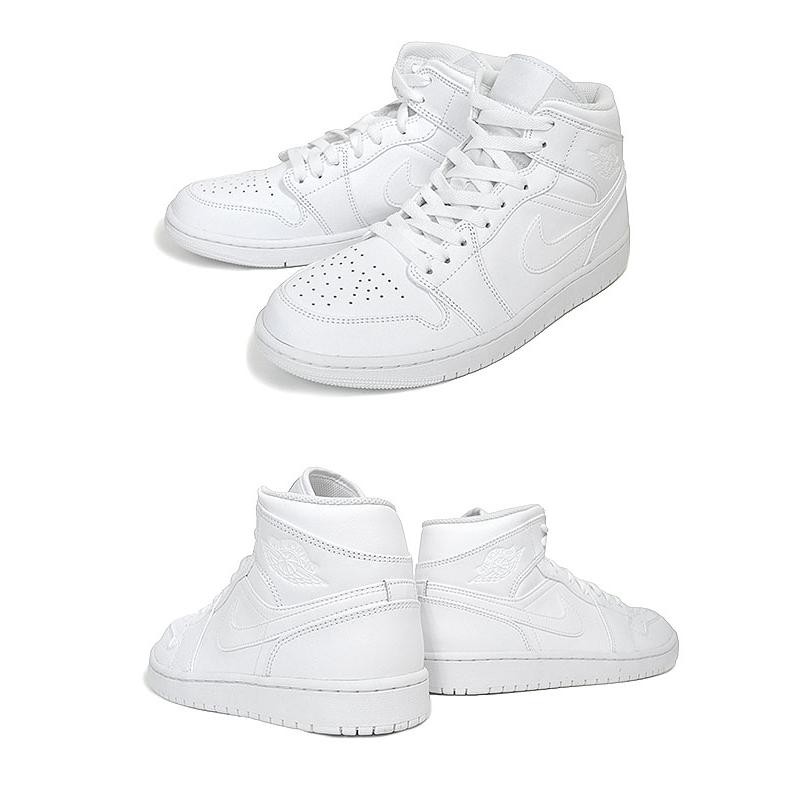 NIKE AIR JORDAN 1 MID white/white-white 554724-136 ナイキ エア