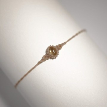 碧璽 蠟線編織手繩