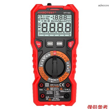 HABOTEST 數字萬用表HT118C 高精度專業數字萬用表 多功能數顯多用表電錶 手動量程 不帶電池出貨