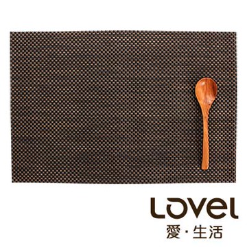 LOVEL 歐美風手作編織感餐墊-復古深咖(1入組)