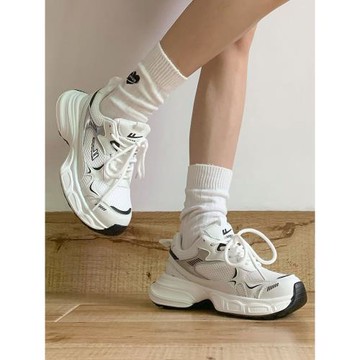 回力女鞋運動鞋女款秋季百搭百搭網鞋厚底老爹鞋女士休閑鞋子女秋