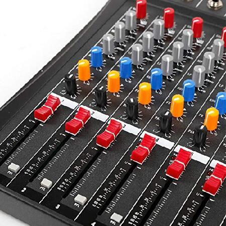 Channel Mixing Console Audio Mixer Bluetooth USB Live Studio Amplifier Mixer w USB Drive for PC Recording Ac 110v 50hz 18w