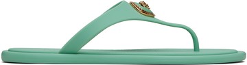 Versace 绿色 Alia Rubber 凉鞋