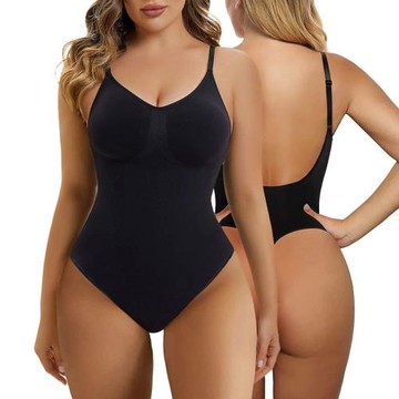 Low Back Bodysuit for Women Tummy Control Shapewear 塑身內衣