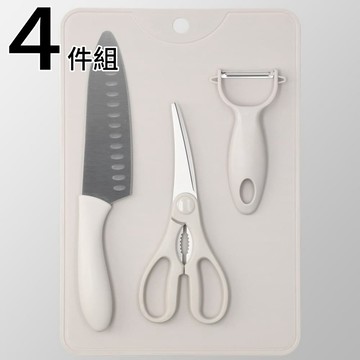 NITORI 廚用刀具砧板四件組 MO