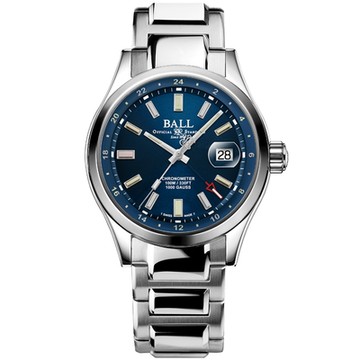 BALL波爾錶 Engineer Master II系列 COSC天文台認證 耐寒GMT機械腕錶 新年禮物 推薦 送禮 41mm / GM9100C-S2C-BER