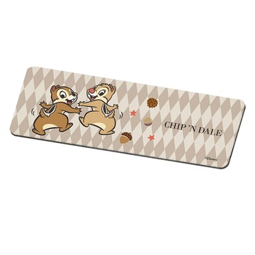 收納王妃 - 迪士尼 Disney 菱格系列【菱格奇奇蒂蒂】珪藻土軟式吸水洗漱墊 吸水墊 杯墊24x8x0.5cm