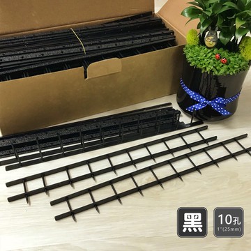 【哇哇蛙】裝訂用壓條 10孔 1 (25mm) 黑色 約250張【適用WB-3000/4000】