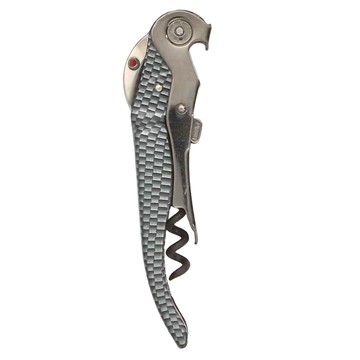 PulltEx 縮回式兩段開瓶器  銀色  1個