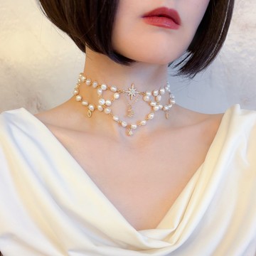 祈禱的言語 / 月亮與星星的淡水珍珠頸鍊 SV682