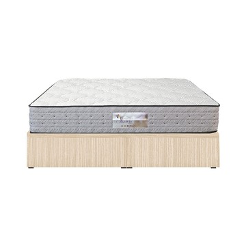 ASSARI-房間組二件(3分床底+捲包床墊)雙大6尺雪松