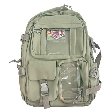 ROYALLIN 蘿林嚴選 韓版休閒大容量雙肩包 (抹茶綠)  31 x 12 x 42cm