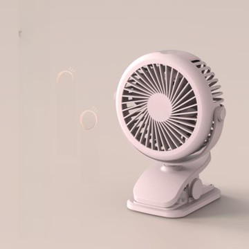 極巔USB小風扇學生桌面靜音風扇夾扇嬰兒車上電扇戶外迷你電扇白