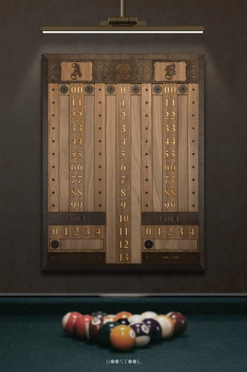 MOONTOOL/ASE/高質版/撞球計分板Billiard Scoreboard