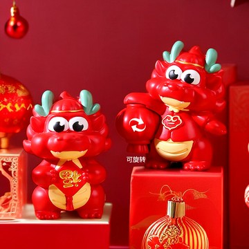 2024生肖龍福龍送福擺件招財送福喜慶客廳裝飾龍年吉祥物新年禮物 雙11全館免運