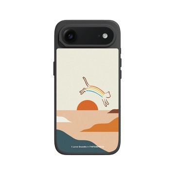 iPhone Air SolidX 黑 - ilovedoodle (Lim Heng Swee) - Cat Landscape - Rainbow 貓咪彩虹
