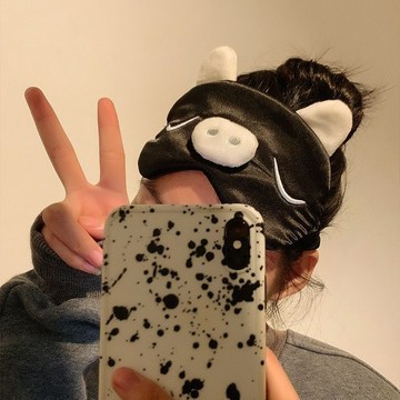 卡通豬豬眼罩可愛少女心女生睡覺專用冰絲透氣高顏值純欲風眼罩創意家用居家臥室辦公室學校午休