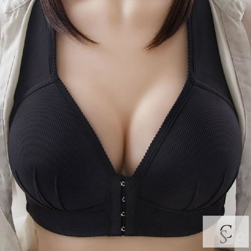 【XL-8XL大尺碼】👩大罩杯內衣 無鋼圈內衣 聚拢收副乳正品前扣式文胸防下垂聚攏收副乳無鋼圈女士內衣大碼薄款美背胸罩