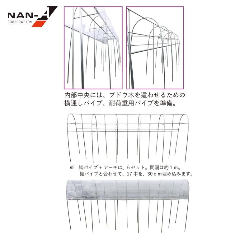 南榮工業 葡萄の雨よけ棚セット ビニールハウス 南栄工業 BATSTS125