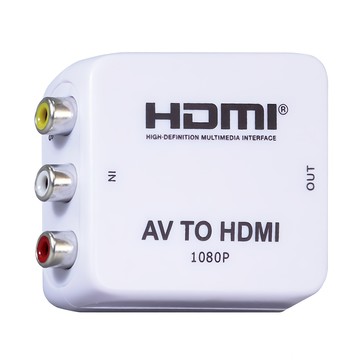 i-gota 愛購它 AV轉HDMI影音轉接器 720P/1080P 雙畫質切換  白色  1個