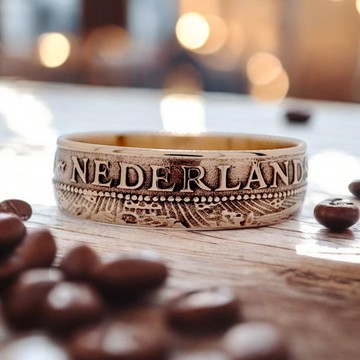 荷屬安的列斯群島硬幣戒指 2 1/2 美分 1959 年荷蘭硬幣戒指