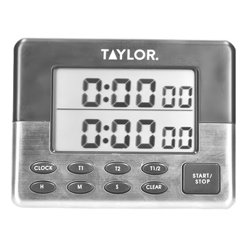KitchenCraft Taylor 兩段式電子計時器/廚房計時器  1個  灰色